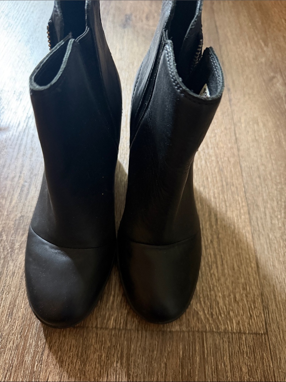 Sorel Kids Black Zip-Back Ankle Boots